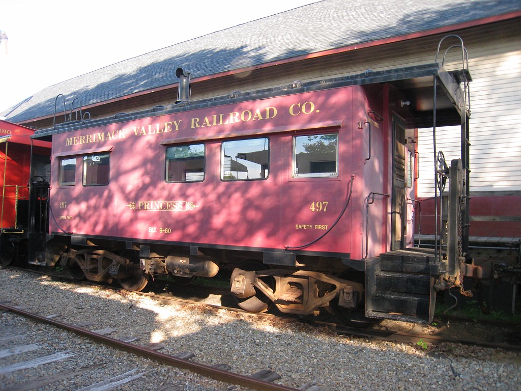 Tilton NH Trail 2010 035.jpg - The other "End of the Line" on the Winnipesauke River Trail is a rail road museum. Cabooses, cabooses, cabooses... guess it IS the end of the line.